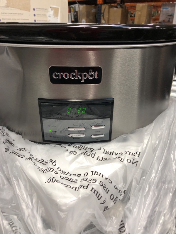 Photo 4 of Crock-Pot Digital Slow Cooker - 8 qt - Black Stainless