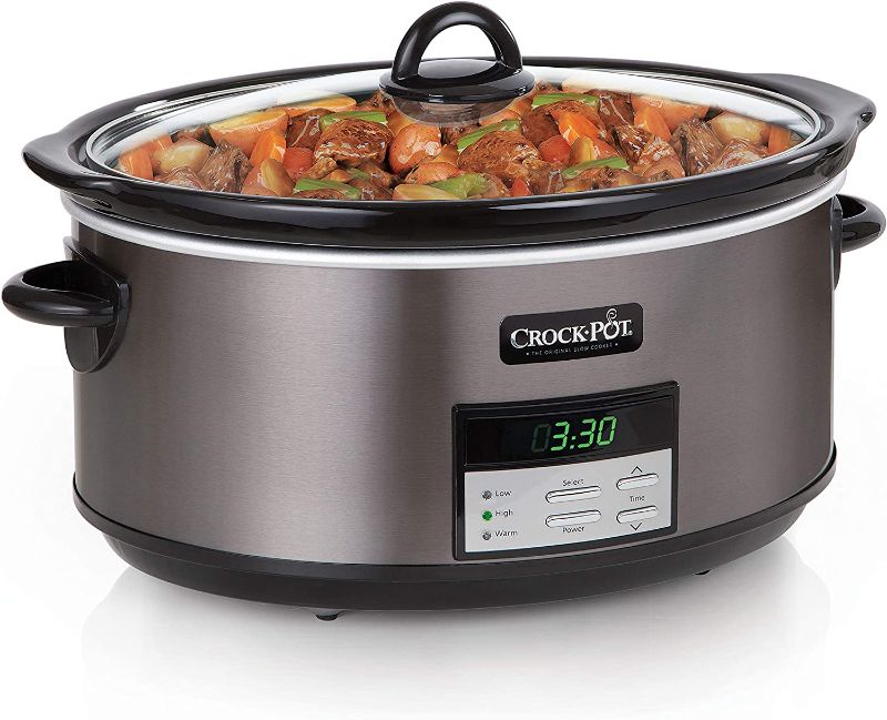 Photo 5 of Crock-Pot Digital Slow Cooker - 8 qt - Black Stainless