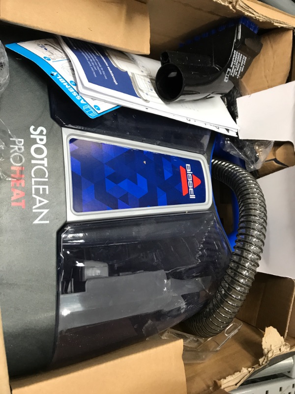 Photo 1 of Bissell SpotClean ProHeat Portable Spot and Stain Carpet Cleaner, 2694, Blue