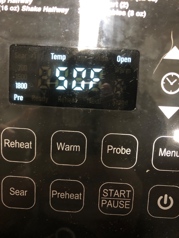 Photo 4 of *USED*Nu Wave Brio 7-in-1 Air Fryer Oven, 7.25-Qt with One-Touch Digital Controls, 50°- 400°F Temperature Controls in 5° Increments, Linear Thermal (Linear T) for Perfect Results, Black 7.25QT Brio