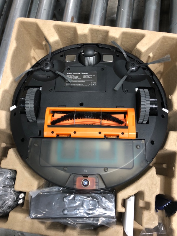 Photo 4 of *USED*Robot Vacuum and Mop Combo, App/Alexa, Robotic Vacuum with WiFi/Bluetooth, Self-Charging Mopping Robot Vacuum Cleaner, Set Schedule, Tangle-Free Strong Suction Ideal for Pet Hair/Carpet/Hard Floor