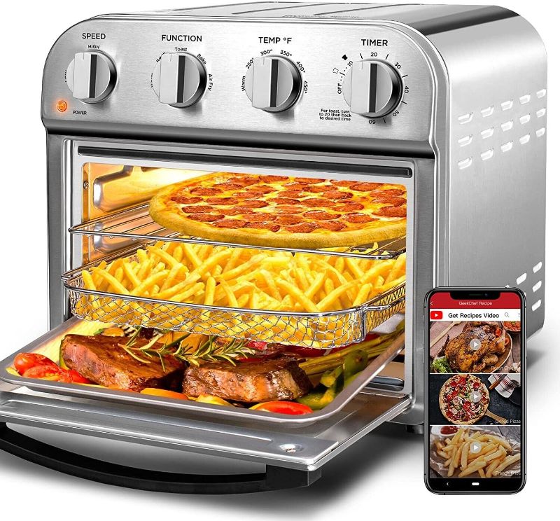 Photo 1 of Geek Chef Air Fryer 4 Slice 14QT Air Fryer Toaster Oven Combo