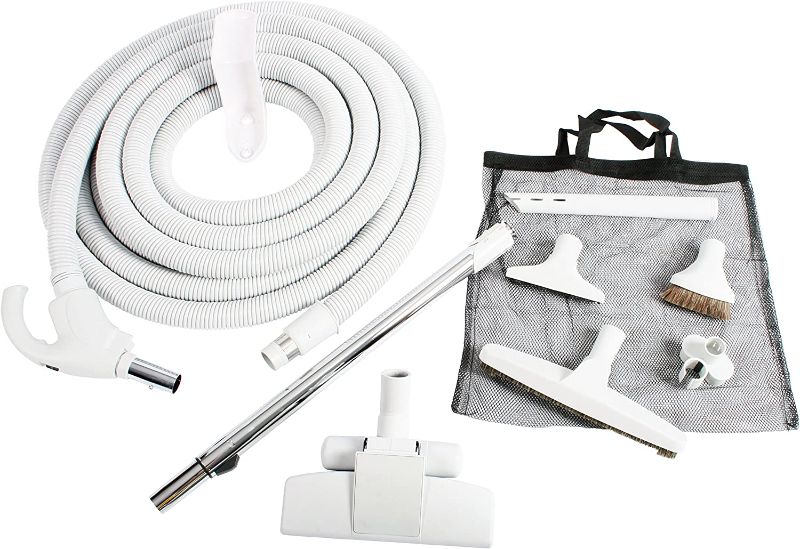 Photo 1 of ***PARTS ONLY*** Cen-Tec Systems 93642 Central Vacuum Low Voltage Kit, 35 Ft. Hose, Light Gray
