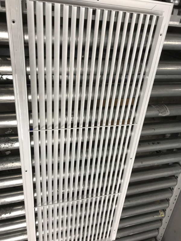 Photo 3 of 38" X 14" Aluminum Return Grille - Easy Air Flow - Linear Bar Grilles [Outer Dimensions: 39.5w X 15.5"h] 38 X 14