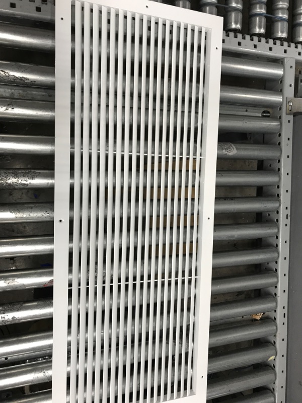 Photo 2 of 38" X 14" Aluminum Return Grille - Easy Air Flow - Linear Bar Grilles [Outer Dimensions: 39.5w X 15.5"h] 38 X 14