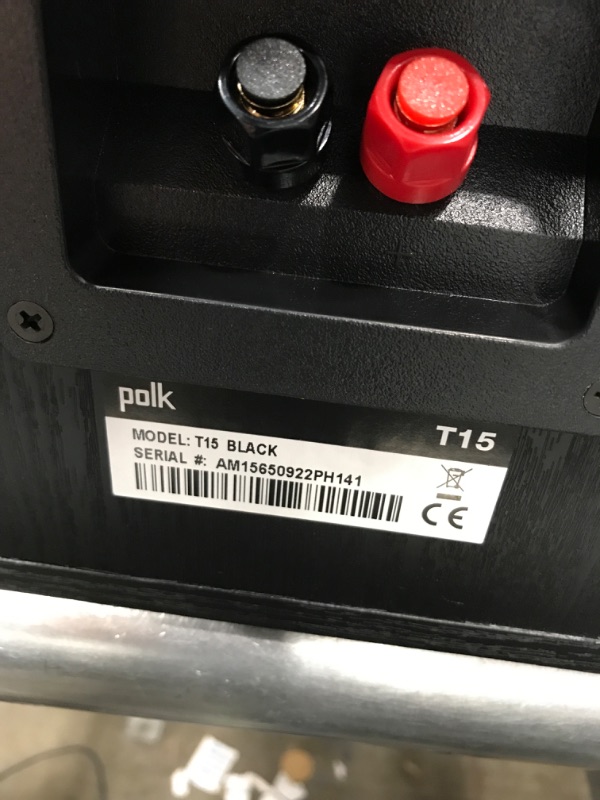 Photo 1 of Polk Audio T15 Bookshelf Speakers Pair Black