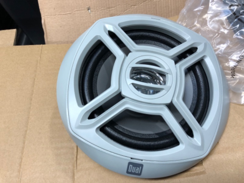 Photo 1 of Dual Electronics WCPSX422BT Marine Stereo LCD Single DIN | Marine Radio with Built-in Bluetooth | SiriusXM SXV300 Tuner | Two 6.5-inch Dual Cone Marine Speakers and Marine Antenna