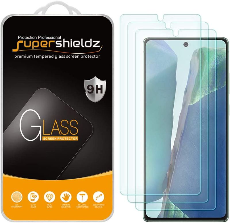 Photo 1 of (2 Pack) Supershieldz Designed for Samsung Galaxy Note 20 5G Tempered Glass Screen Protector