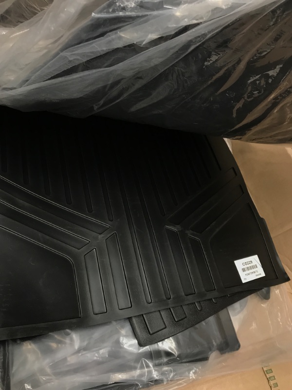 Photo 4 of MAXLINER Custom Floor Mats 3 Rows and Cargo Liner Behind 3rd Row Set Black Compatible with 2013-2020 Toyota Sienna 8 Passenger Model