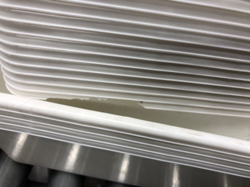 Photo 1 of 20 pack White Storage Bins  