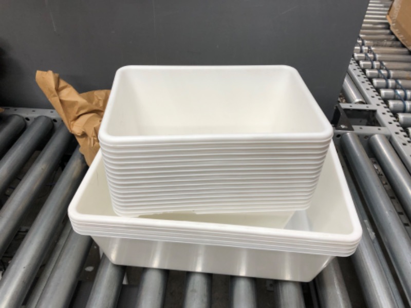 Photo 1 of 20 pack White Storage Bins  