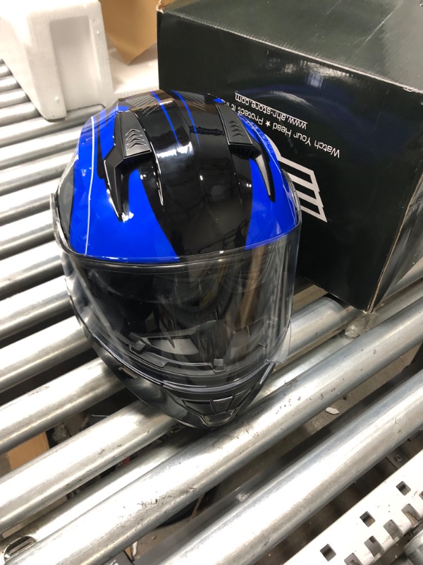 Photo 1 of AHR Dirt Bike Helmet XXL Blue/Black 