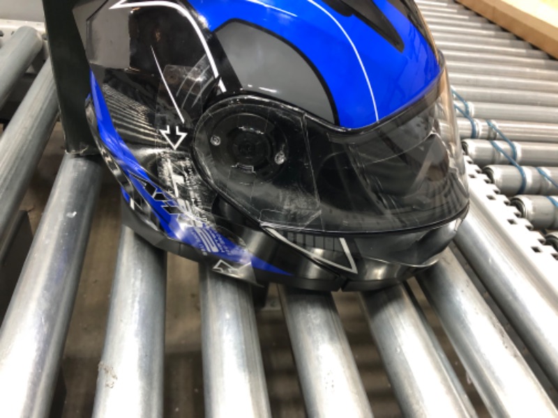 Photo 3 of AHR Dirt Bike Helmet XXL Blue/Black 