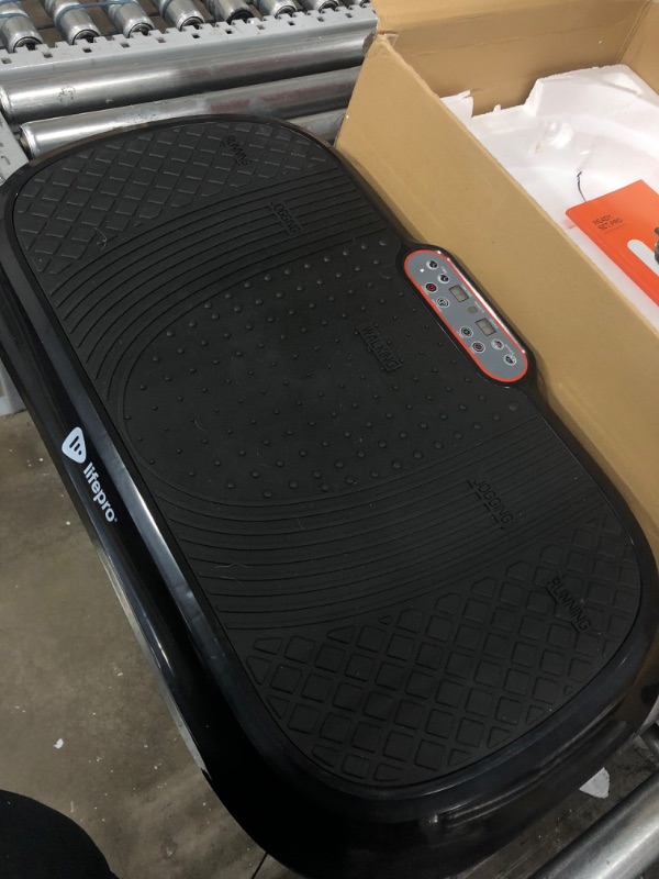 Photo 2 of LifePro Waver Vibration Plate Exercise Machine - Whole Body Workout Vibration Fitness Platform w/ Loop Bands - Home Training Equipment for Weight Loss & Toning - Black