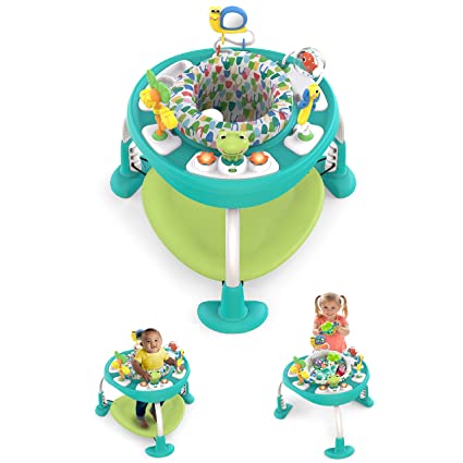 Photo 1 of Bright Starts Bounce Bounce Baby 2-in-1 Activity Center Jumper & Table - Playful Pond (Green), 6 Months+
