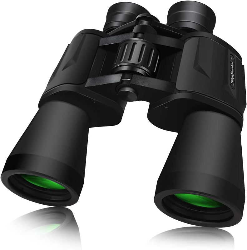 Photo 1 of 10 x 50 Binoculars for Adults, Powerful Binoculars for Bird Watching, Multi-Coated Optics Durable Full-Size Clear Binocular for Travel Sightseeing Outdoor Sports Games and Concerts