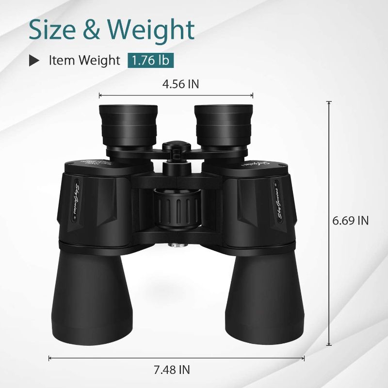 Photo 3 of 10 x 50 Binoculars for Adults, Powerful Binoculars for Bird Watching, Multi-Coated Optics Durable Full-Size Clear Binocular for Travel Sightseeing Outdoor Sports Games and Concerts