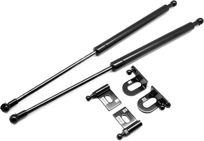 Photo 1 of  Hood Lift Support Kit, compatible with 2001-2004 Honda Civic (Matt Black)