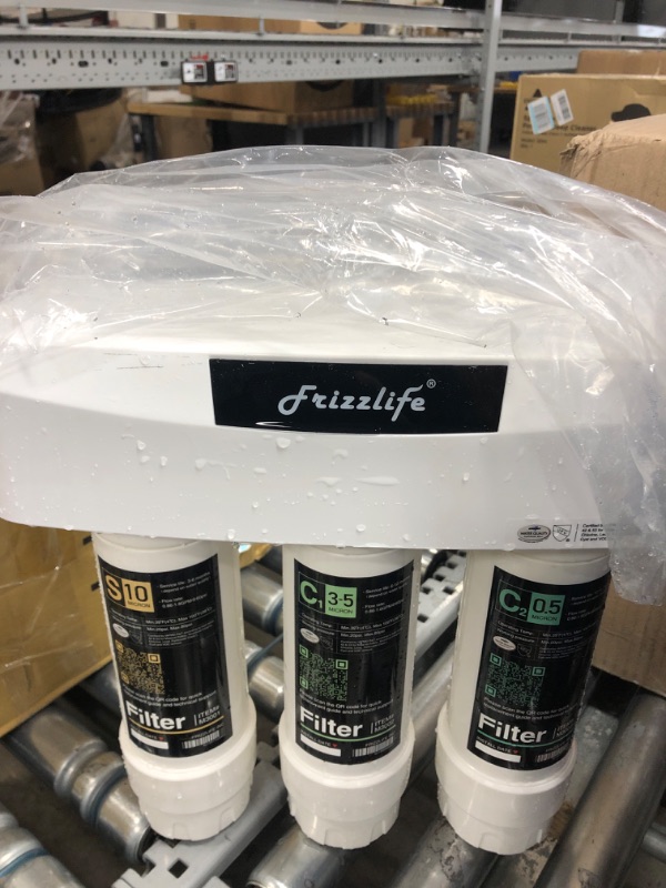 View 3 of Frizzlife Under Sink Water Filter System SK99-NEW, Direct Connect, NSF/ANSI 53&42 Certified to Remove Lead, Chlorine, Odor & Bad Taste- 0.5 Micron, Quick Change, USA Tech Support
Visit the FRIZZLIFE Store