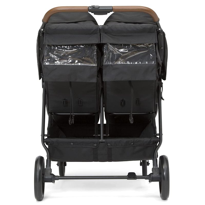 Photo 5 of Delta Children Cruzer Double Stroller – Lightweight Side by Side Double Stroller with Reclining Seats, Extendable Canopies and Flat Fold, Black