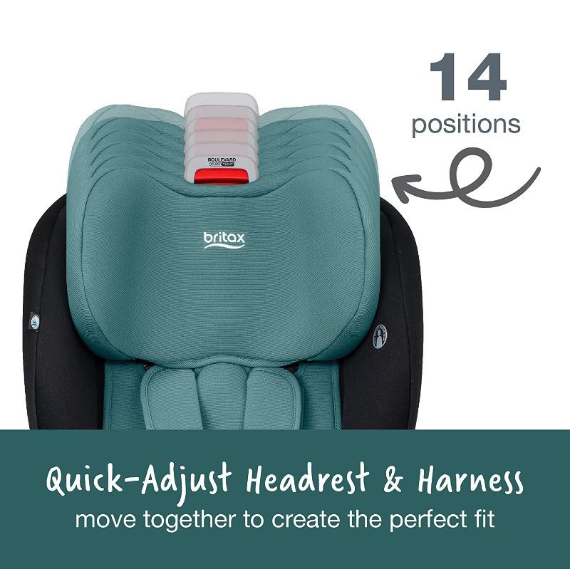 Photo 1 of Britax Boulevard Clicktight Convertible Car Seat, Green Contour SafeWash Boulevard Green Contour
