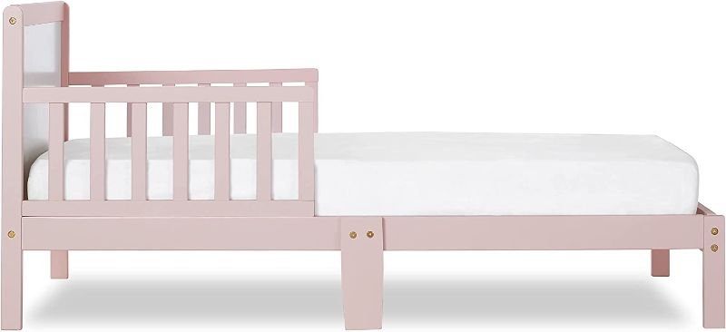 Photo 2 of Dream on Me Brookside Toddler Bed - Blush Pink/White