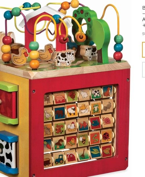 Photo 1 of Battat – Wooden Activity Cube – Discover Farm Animals Activity Center for Kids 1 year +, Standard
MISSING PIECES