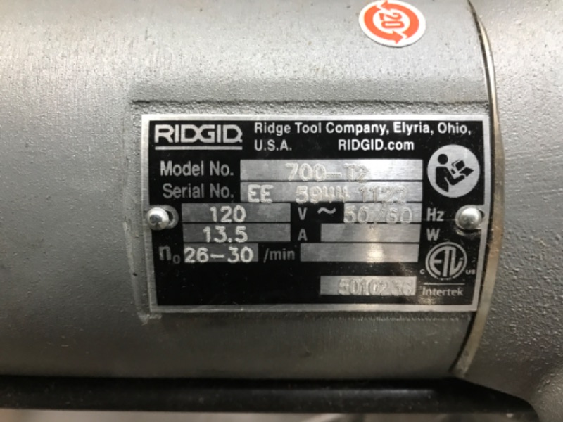 Photo 2 of RIDGID 41935 Model 700 Hand-Held 120-Volt Power Drive, Silver