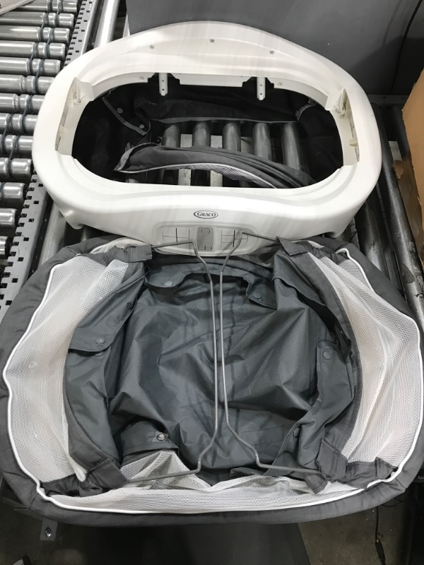 Photo 2 of Graco Sense2Snooze Bassinet with Cry Detection Technology | Baby Bassinet Detects and Responds to Baby's Cries to Help Soothe Back to Sleep, Ellison , 19 D x 26 W x 41 H Inch (Pack of 1) With Cry Detection Ellison