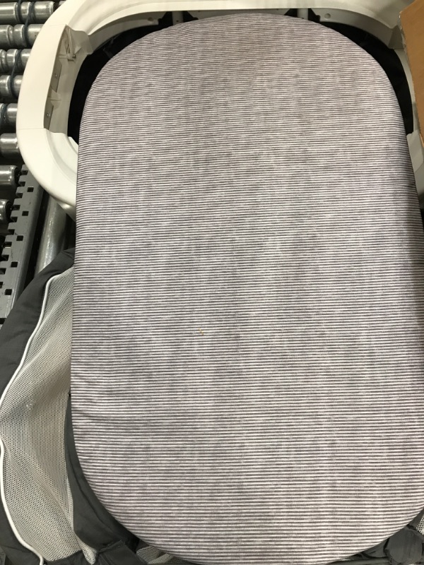 Photo 3 of Graco Sense2Snooze Bassinet with Cry Detection Technology | Baby Bassinet Detects and Responds to Baby's Cries to Help Soothe Back to Sleep, Ellison , 19 D x 26 W x 41 H Inch (Pack of 1) With Cry Detection Ellison