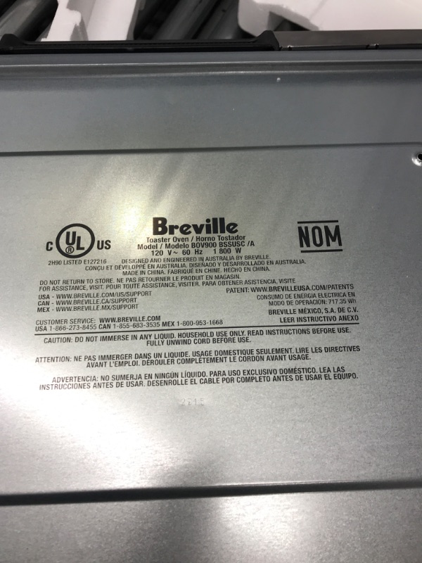 Photo 2 of ***TESTED WORKING*** Breville Smart Oven Air Fryer Pro, Brushed Stainless Steel, BOV900BSS New
