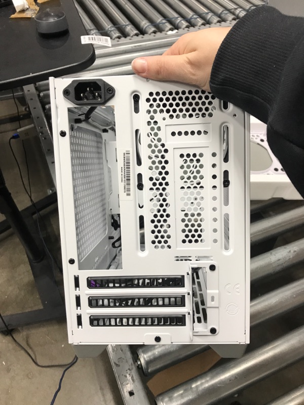 Photo 1 of Cooler Master NR200 White SFF Small Form Factor Mini-ITX Case with Vented Panel, Triple-slot GPU, Tool-Free and 360 Degree Accessibility, Without PCI Riser White NR200