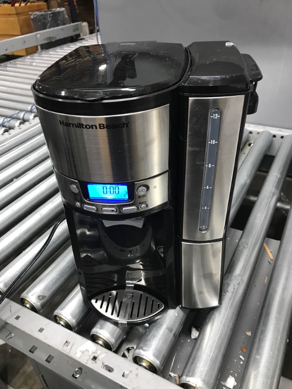 Photo 2 of ***TESTED WORKING*** Hamilton Beach® 12-Cup BrewStation® Dispensing Coffee Maker with Removable Reservoir ***COSMETIC SCUFFS SEE PHOTOS***