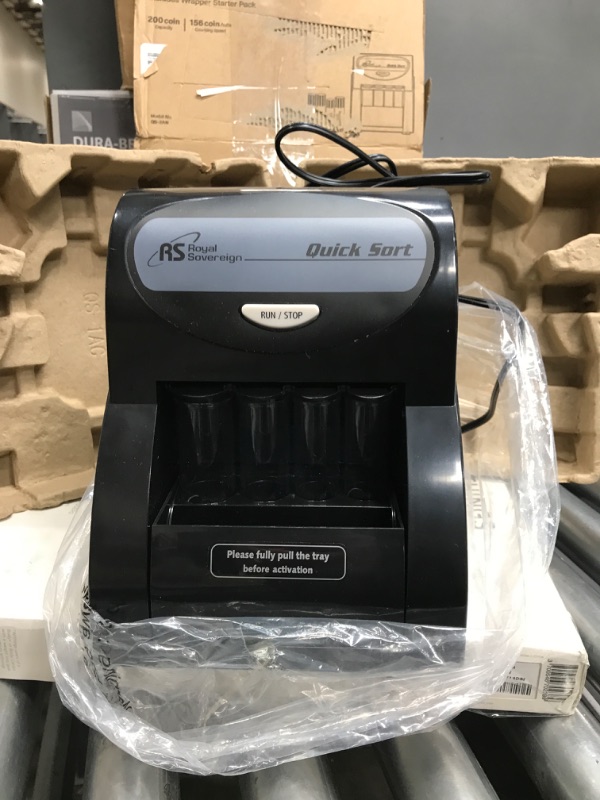 Photo 1 of Royal Sovereign Electric Coin Sorter, Patented Anti-Jam Technology, 1 Row of Coin Counting (QS-2AN)