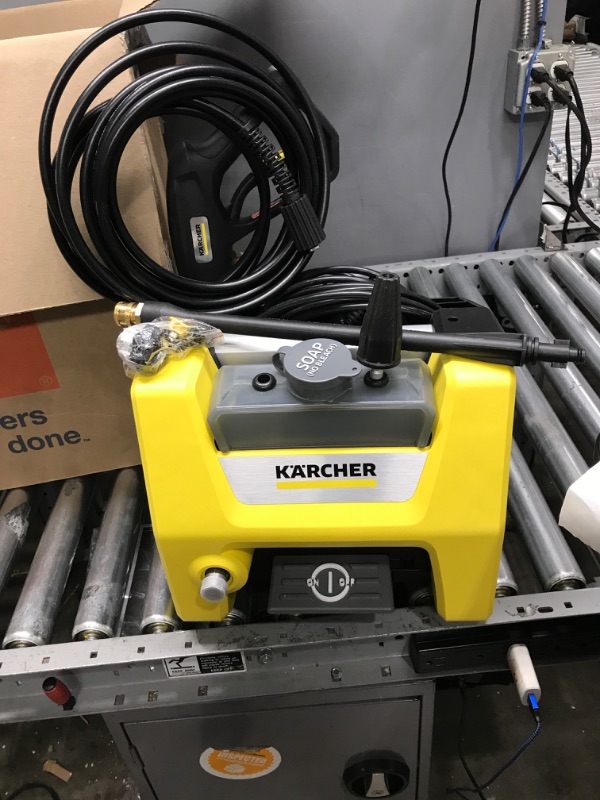 Photo 2 of ***TESTED**POWERED ON***Karcher K1700 Cube 1700 PSI 1.2 GPM Electric Power Pressure Washer with Turbo, 15°, & Soap Nozzles