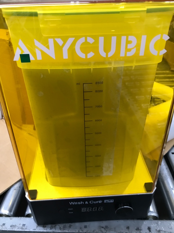 Photo 3 of ANYCUBIC Wash and Cure Plus, Largest 2 in 1 Wash Cure Machine for Mono X Large LCD SLA 3D Printer Models with L-Shaped Strip Curing Light & Rotary Curing Platform and Washing Size 192mmx 120mmx 290mm