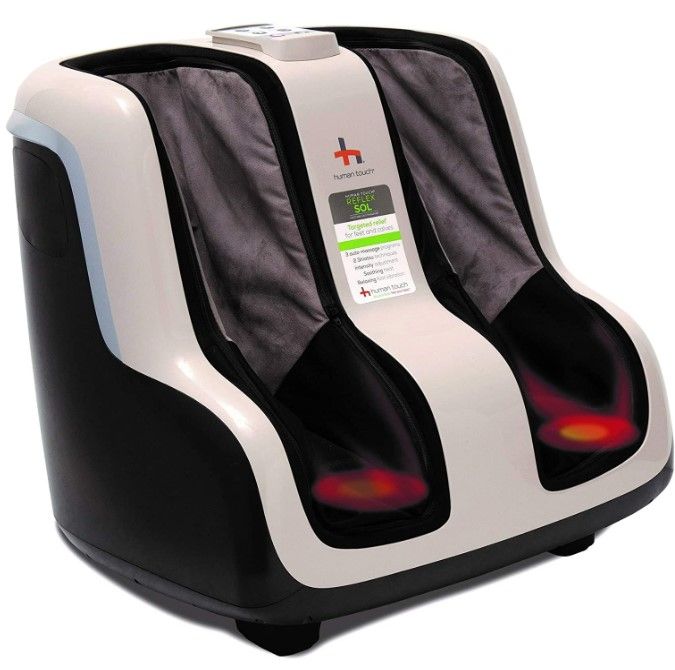 Photo 1 of Human Touch Reflex SOL Foot & Calf Massager w/ Heat - Plantar Fasciitis Relief + Circulation + Shiatsu Deep Kneading + Vibrating for Stress