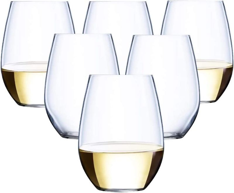 Photo 1 of 24 piece Stemless Plastic Wine Glasses Set of 24 (12 Ounces)