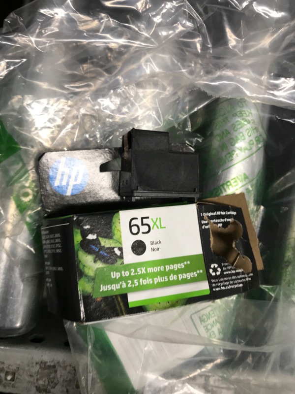 Photo 2 of Original HP 65XL Black High-yield Ink Cartridge | Works with HP AMP 100 Series, HP DeskJet 2600, 3700 Series, HP ENVY 5000 Series | Eligible for Instant Ink | N9K04AN