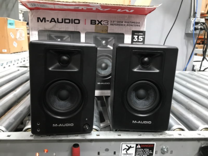 Photo 4 of M-Audio BX3 3.5" Studio Monitors, HD PC Speakers for Recording and Multimedia with Music Production Software, 120W, Pair Pair 3.5" Speakers No Bluetooth Monitors