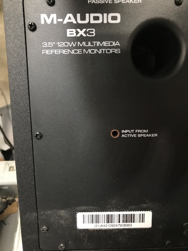 Photo 3 of M-Audio BX3 3.5" Studio Monitors, HD PC Speakers for Recording and Multimedia with Music Production Software, 120W, Pair Pair 3.5" Speakers No Bluetooth Monitors