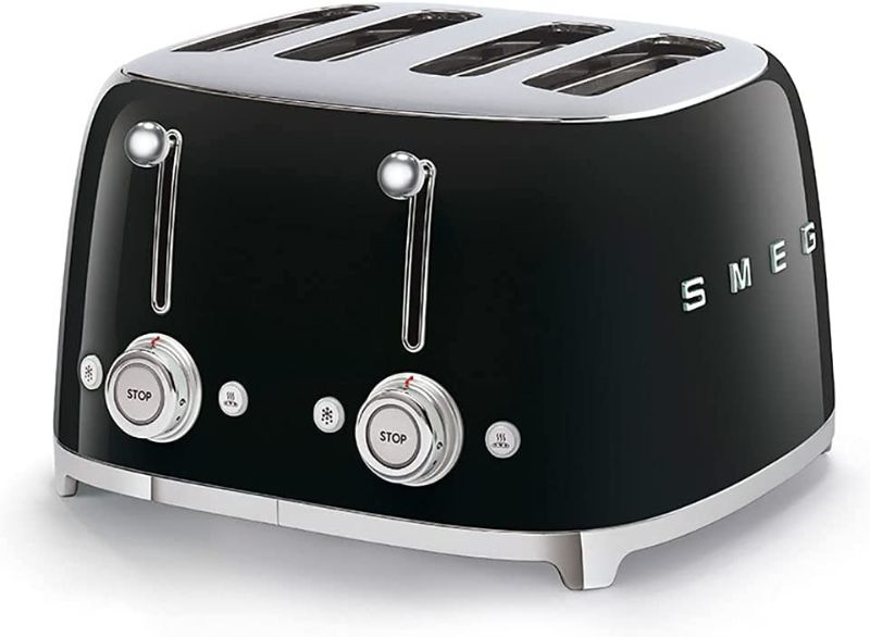 Photo 2 of 
Smeg 50s Retro Line Black 4x4 Slot Toaster