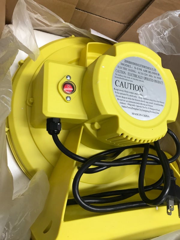 Photo 4 of 1.25HP(950w) Air Blower, Pump Fan Commercial Inflatable Bouncer Blower, Perfect for Inflatable Bounce House, Jumper, Bouncy Castle ?UL certification? 950W (1.25HP)