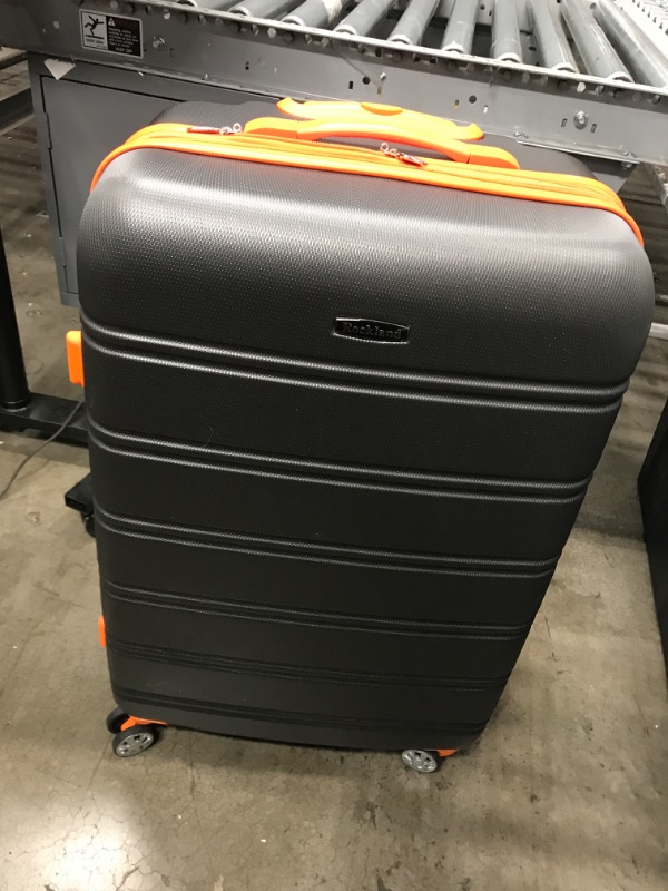 Photo 2 of *Minor Cosmetic Damage-See last Photos* Rockland Melbourne Hardside Expandable Spinner Wheel Luggage, Charcoal, 3-Piece Set (20/24/28) 3-Piece Set (20/24/28) Charcoal