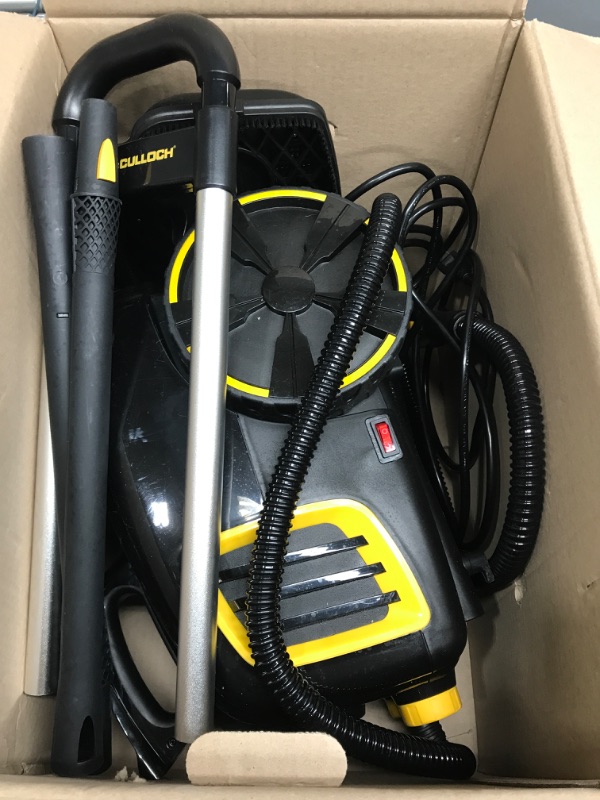 Photo 3 of *Did Not Power On when Plugged in* McCulloch MC1385 Deluxe Canister Steam Cleaner with 23 Accessories, Chemical-Free Pressurized Cleaning for Most Floors, Counters, Appliances, Windows, Autos, and More, 1-(Pack), Black
