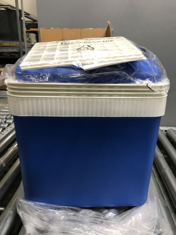 Photo 1 of AstroAI 12V Cooler 26 Quarts/ 24 Liter, Car Cooler Portable Thermoelectric Iceless for Travel, Camping, Boat, Vehicles with 2 Ice Packs, ETL Listed (Medium Blue)