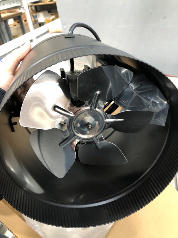 Photo 2 of AC Infinity RAXIAL S8, Inline Booster Duct Fan 8” with Speed Controller - Low Noise Inline HVAC Blower Can Fan for Basements, Bathrooms, Kitchens, Workshops