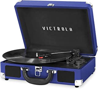 Photo 1 of Victrola Vintage 3-Speed Bluetooth Portable Suitcase Record Player with Built-in Speakers | Upgraded Turntable Audio Sound| Includes