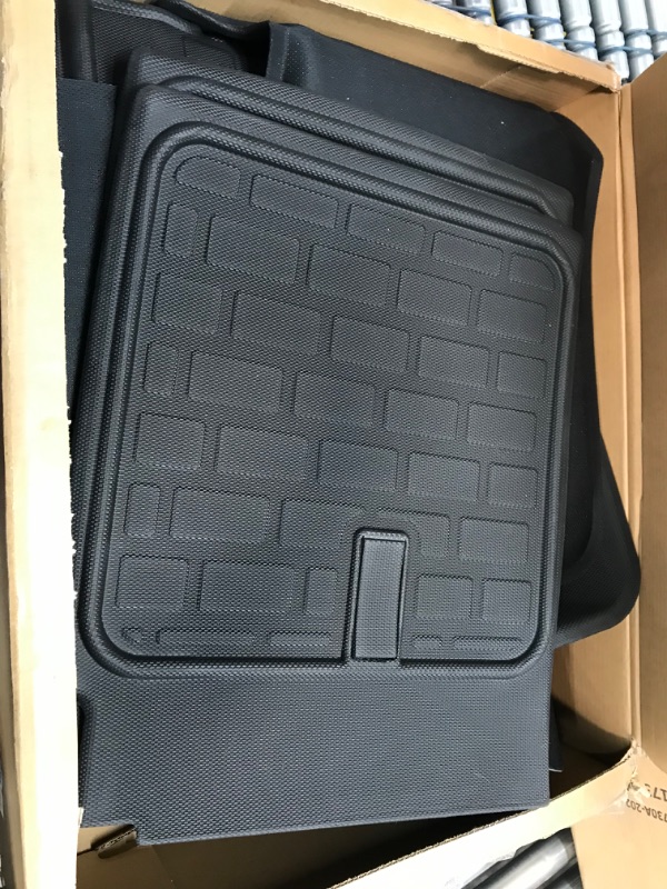 Photo 2 of Tesla Model Y Floor Mats 2023 2022 2021 2020, Tesla Model Y Trunk Mat Cargo Mat, Waterproof Anti-Slip Floor Mat Custom Fit for Tesla Model Y 5-Seater Accessories (Full Set) 5 Seater(Floor mats+Trunk mats?