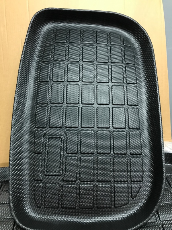 Photo 3 of 6PCS Full Sets Tesla Model Y Floor mats 2022 2023 2021, All Weather 1st&2nd Seater Floor Mat and Front & Rear Trunk Mat, Waterproof Anti-Slip Heavy Duty Cargo Liner Mat, Car Accessories